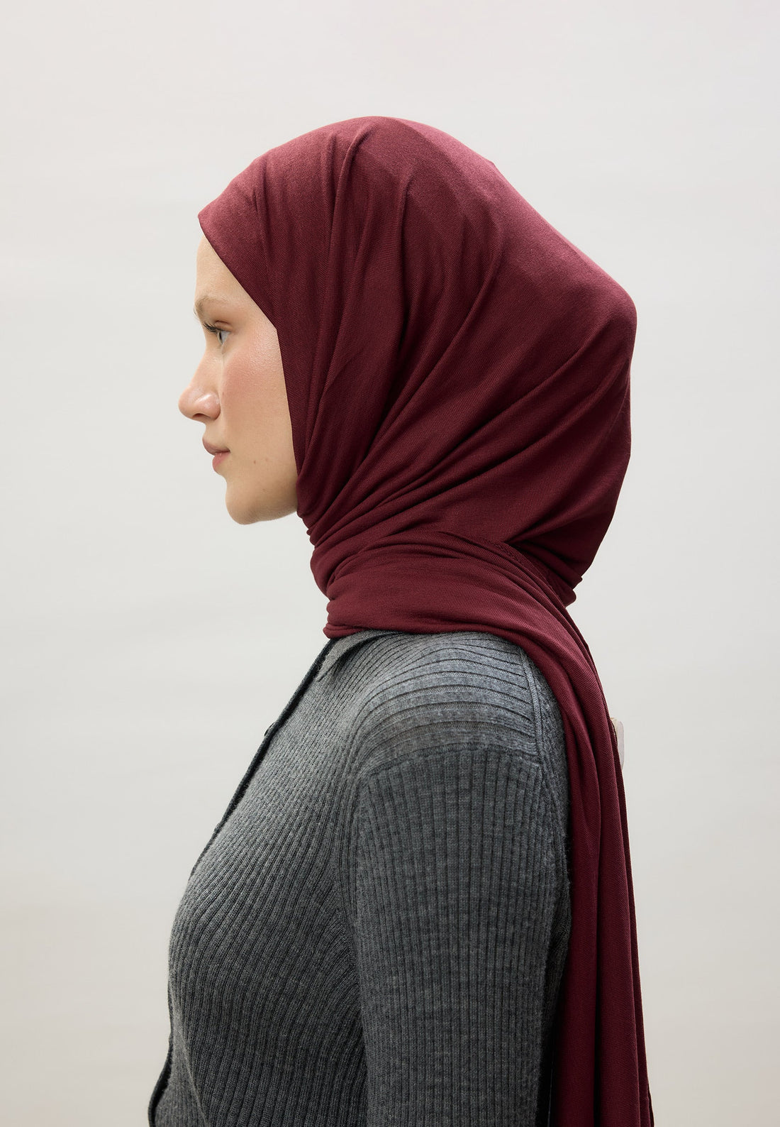 FreshScarfs Jersey Penye Bordo