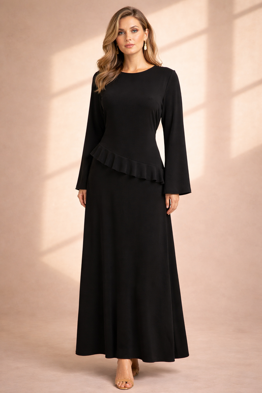 LINA Kleid Schwarz