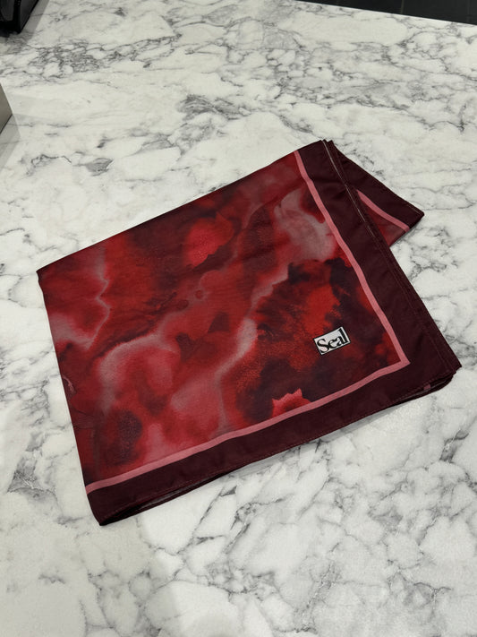 Bulut Soft Vual Schal Bordeaux