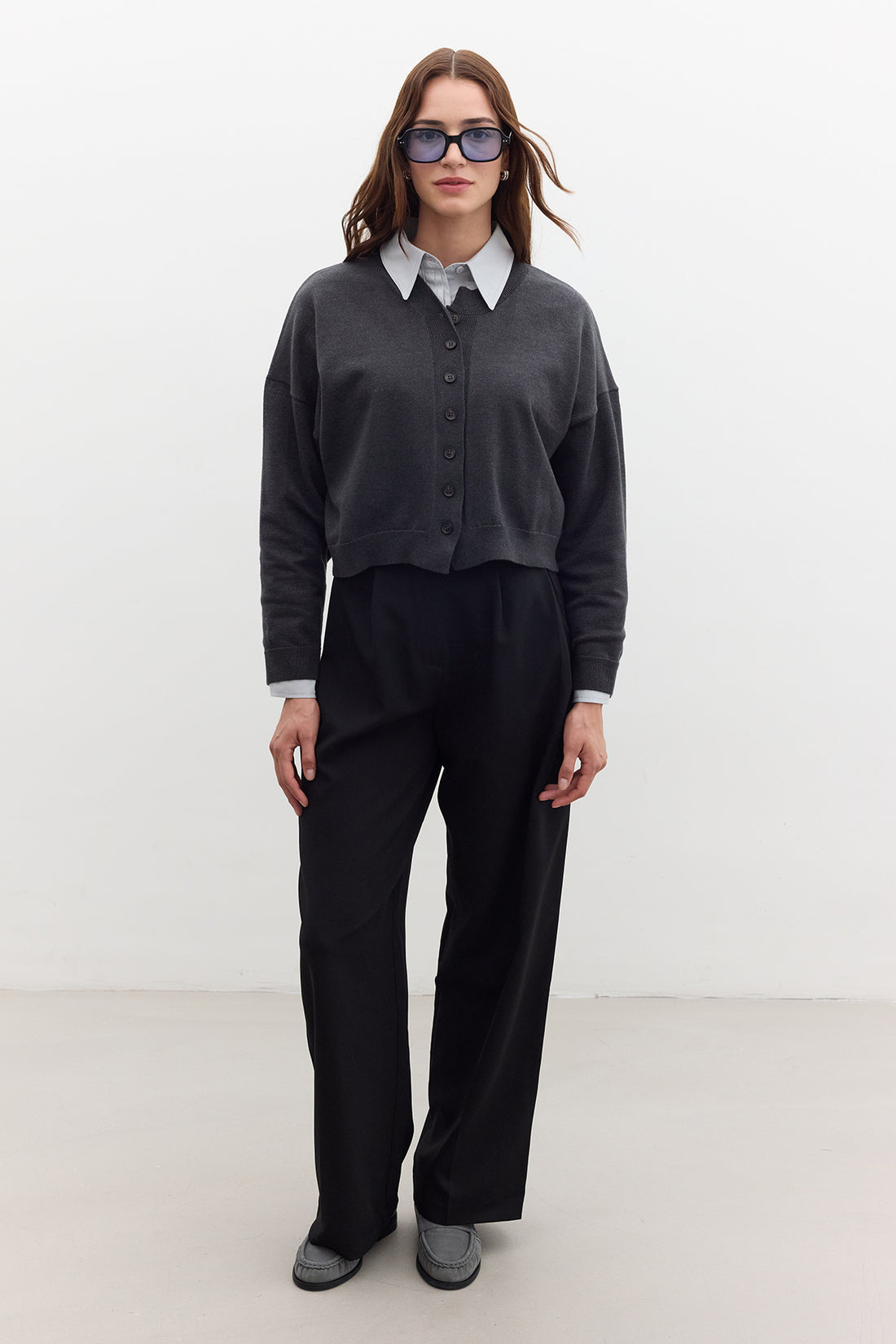 Manuka Soft Knit Cardigan Grau