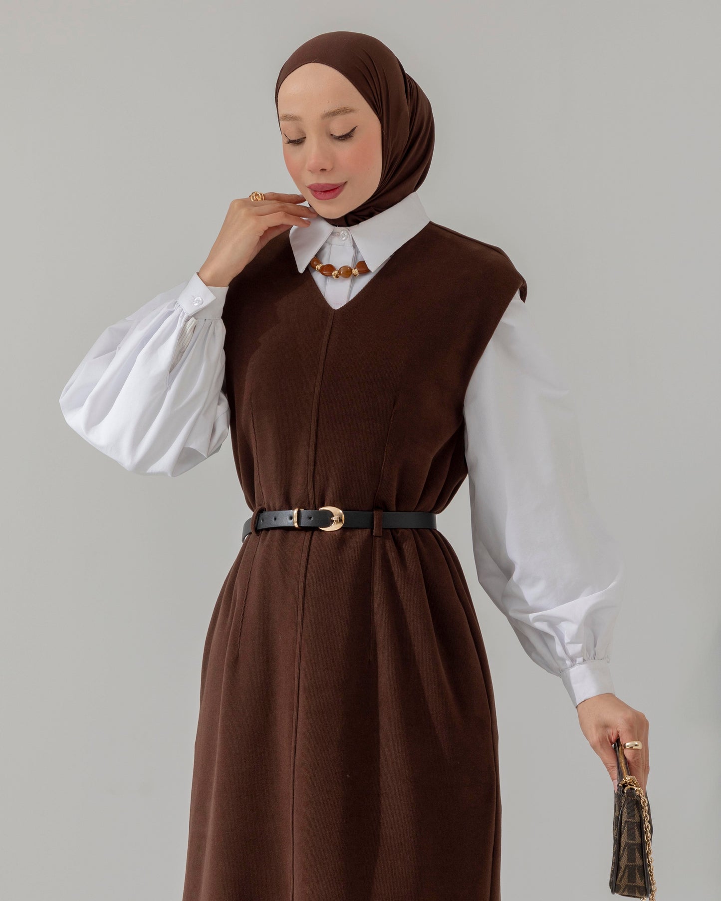 MeriStore Jile mit Gürtel 6588 Braun