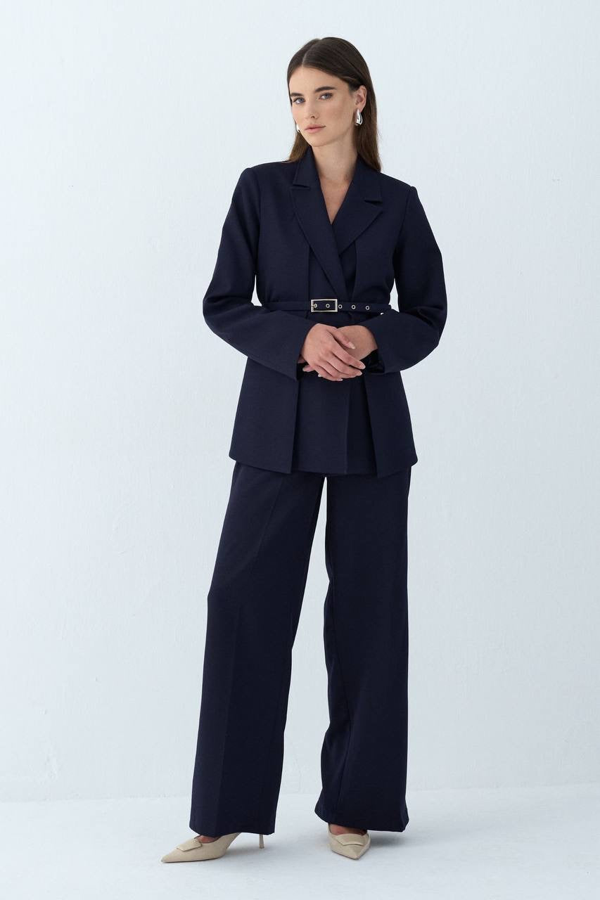 Henza Set mit Blazer Marineblau