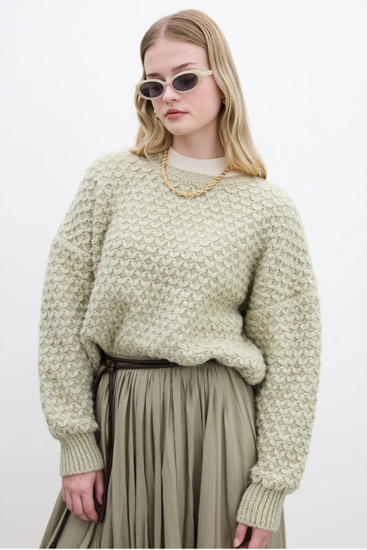 Manuka Strickpullover Olive