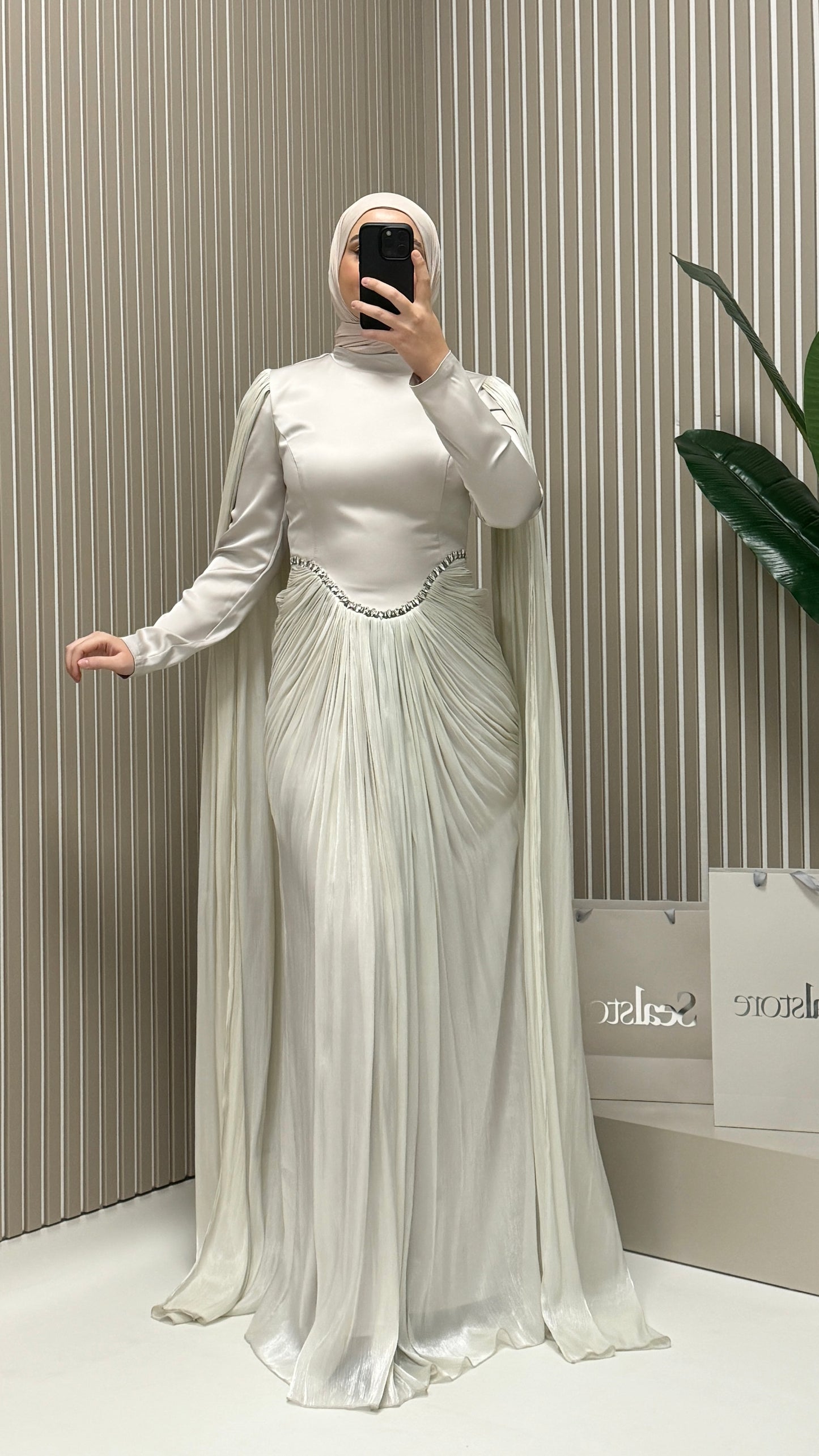 Abendkleid Janjan 5418 Beige