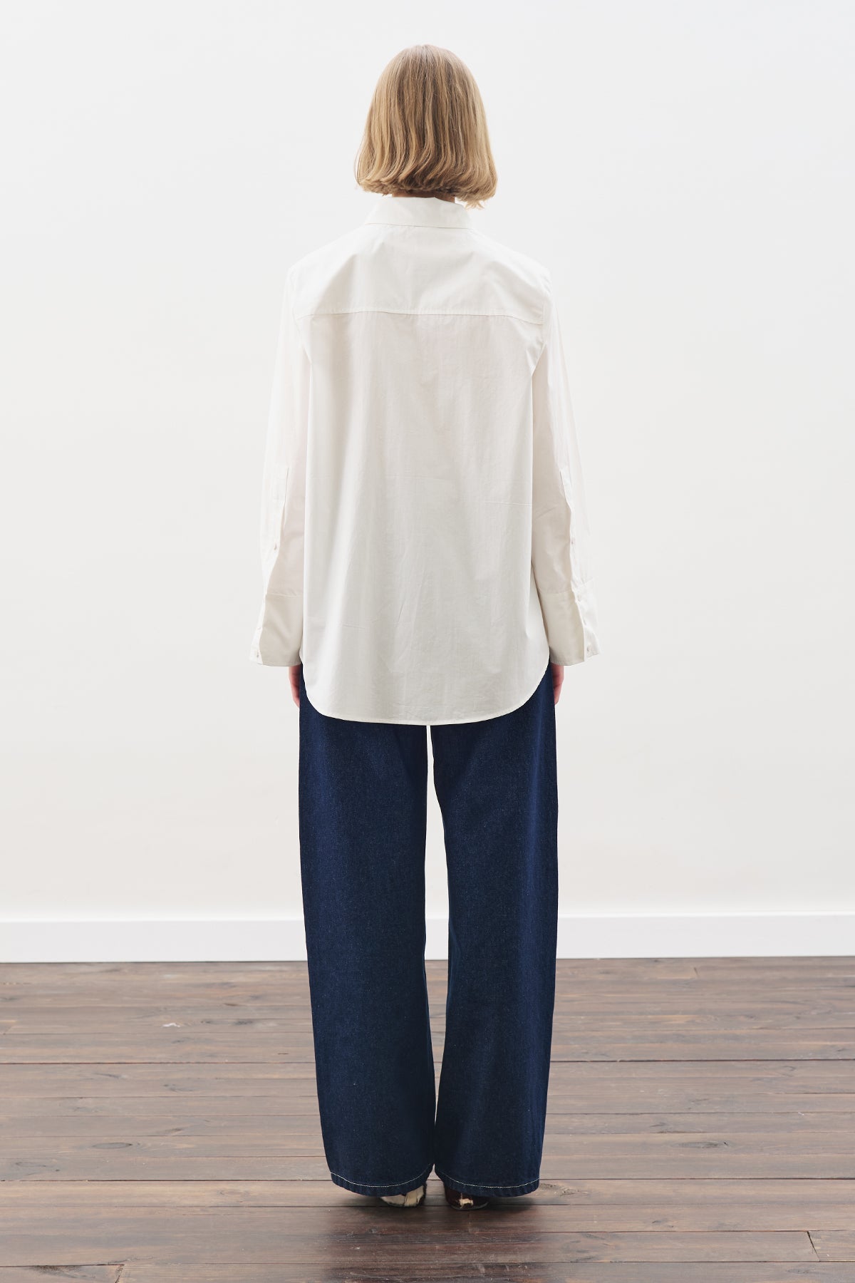 Manuka Hemd mit weitem Kragen Ekru