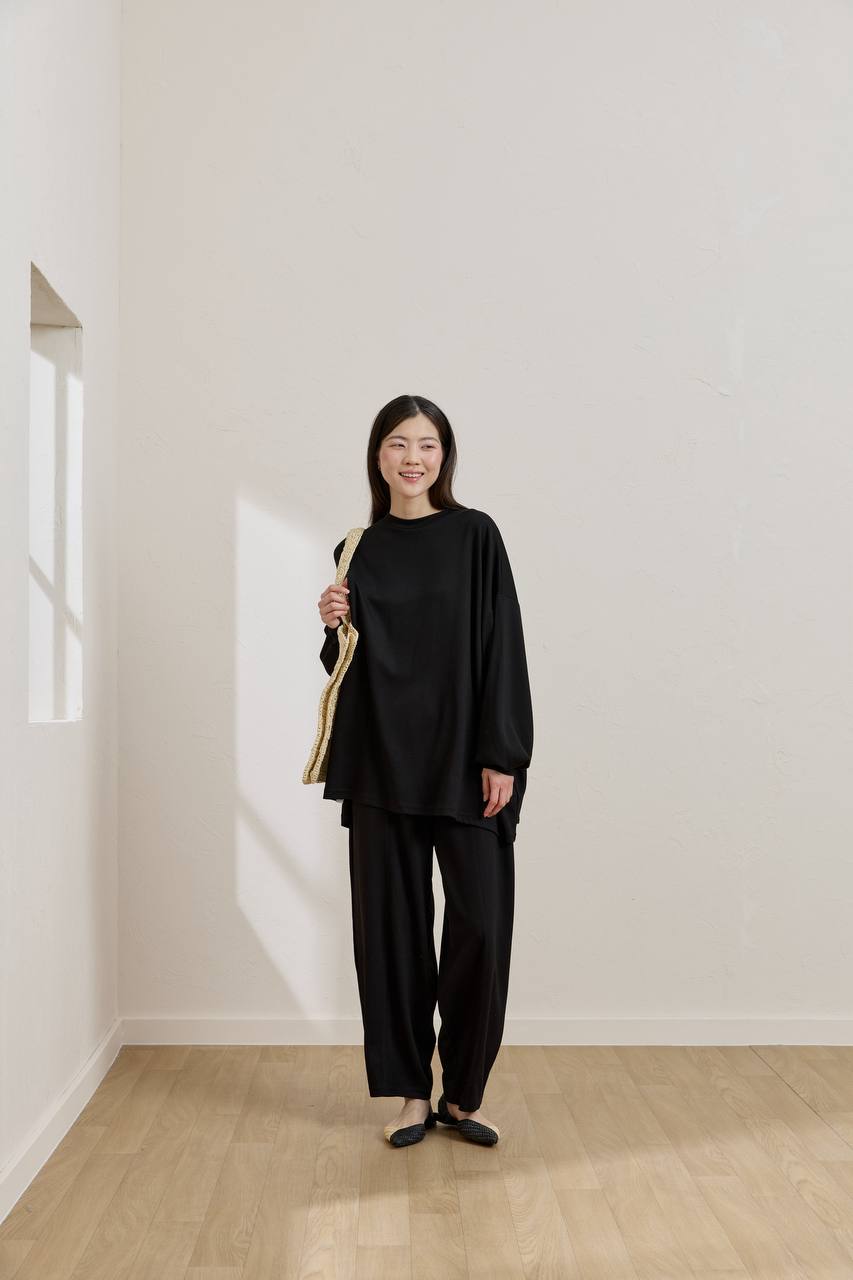 OYSHO 2-teiler mit Hose Schwarz