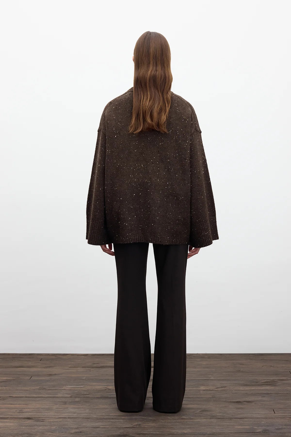 Manuka Oversize Strickpullover Braun (4747)