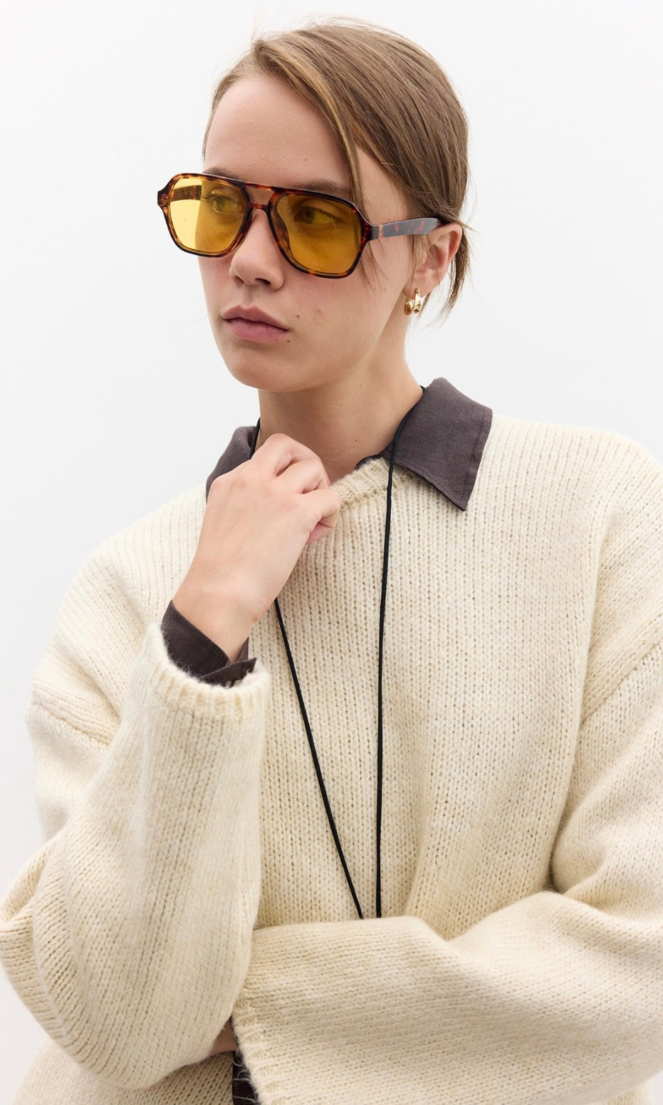 Manuka Oversize Strickpullover Beige (4619)