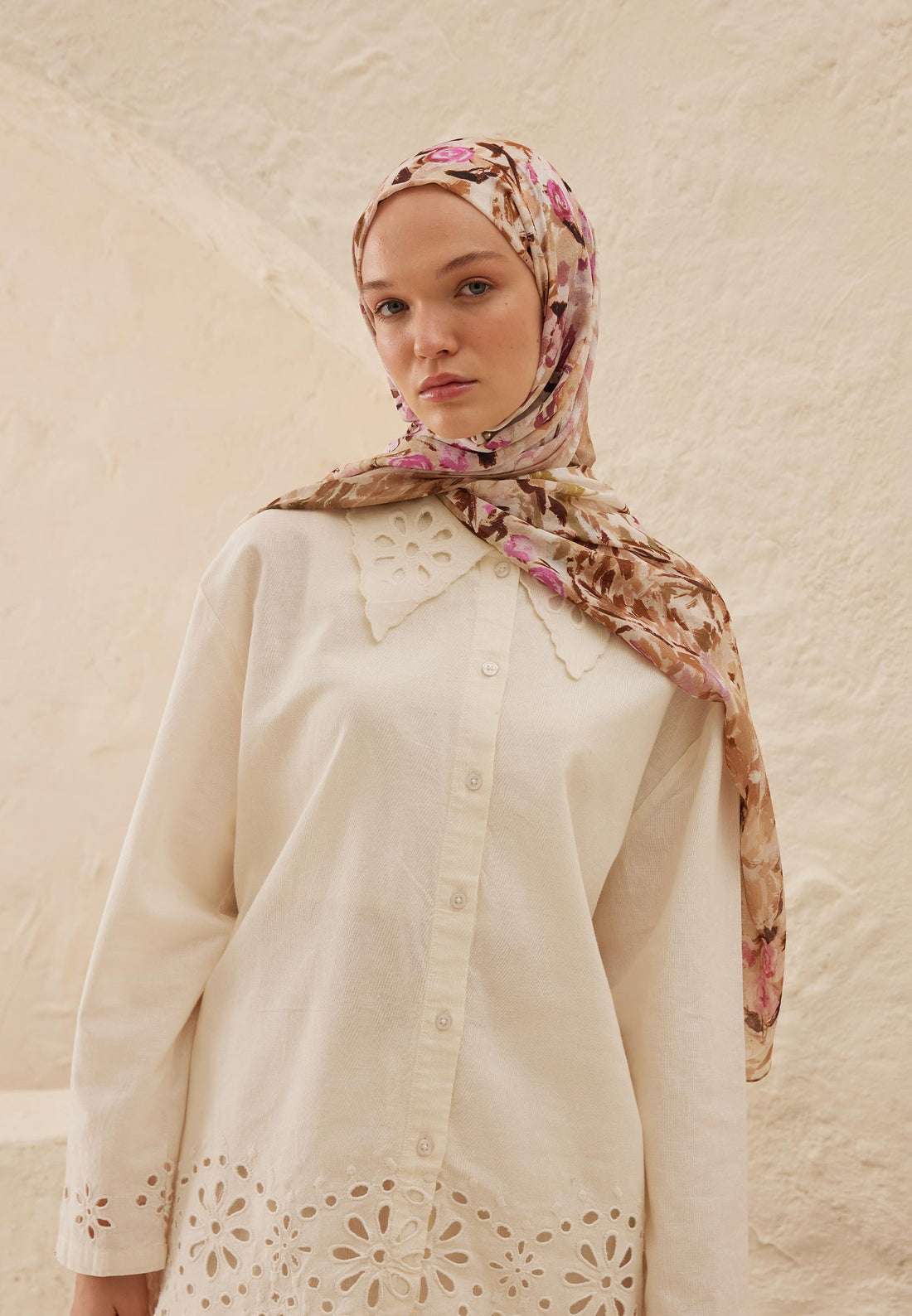 FreshScarfs Rami Hijab Margarit Sütlü Kahve