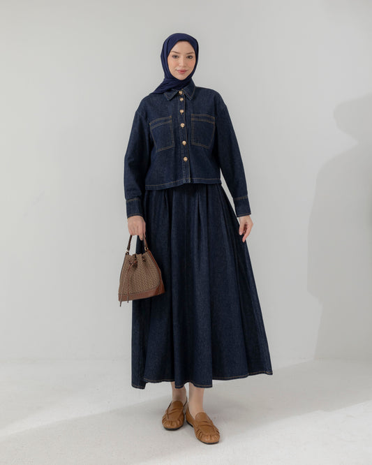 MeriStore Denim Set mit Rock 6598