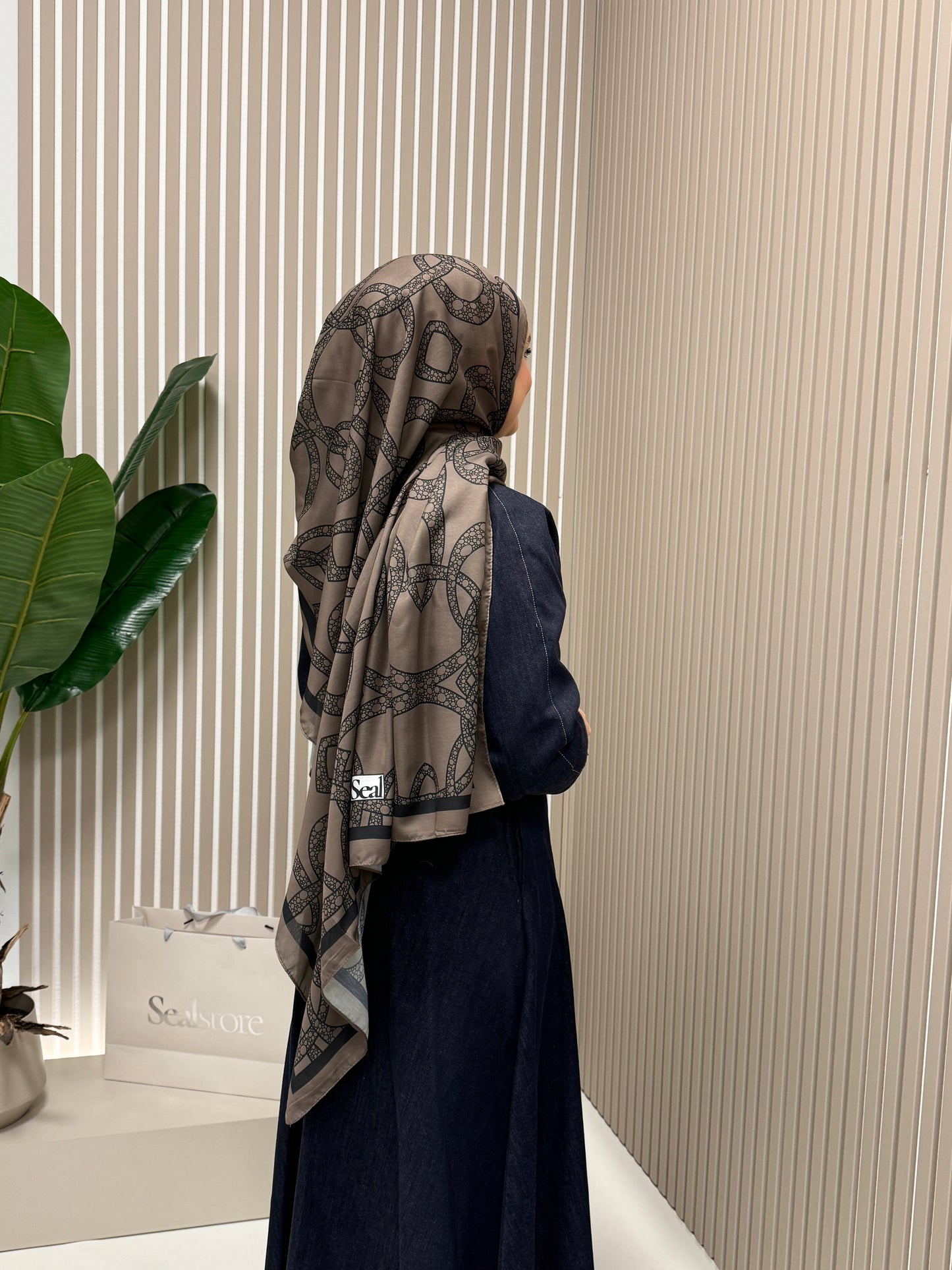 ZINCIR Soft Vual Schal Taupe