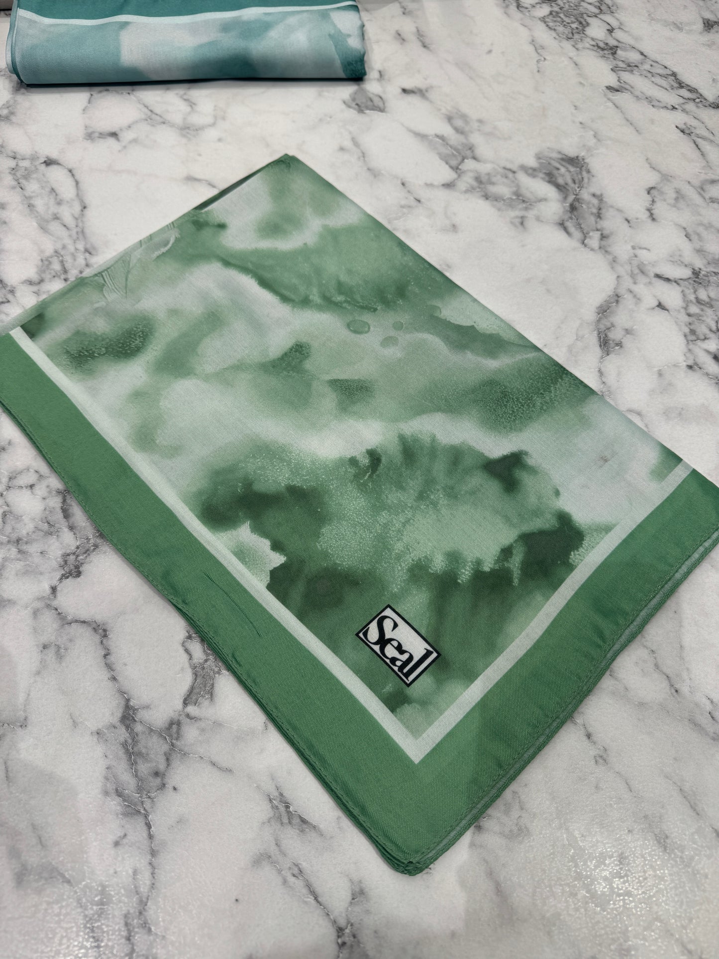 Bulut Soft Vual Schal Sommergrün