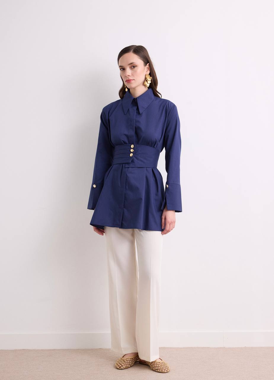 AhelTasarim Rian Hemd mit Gürtel