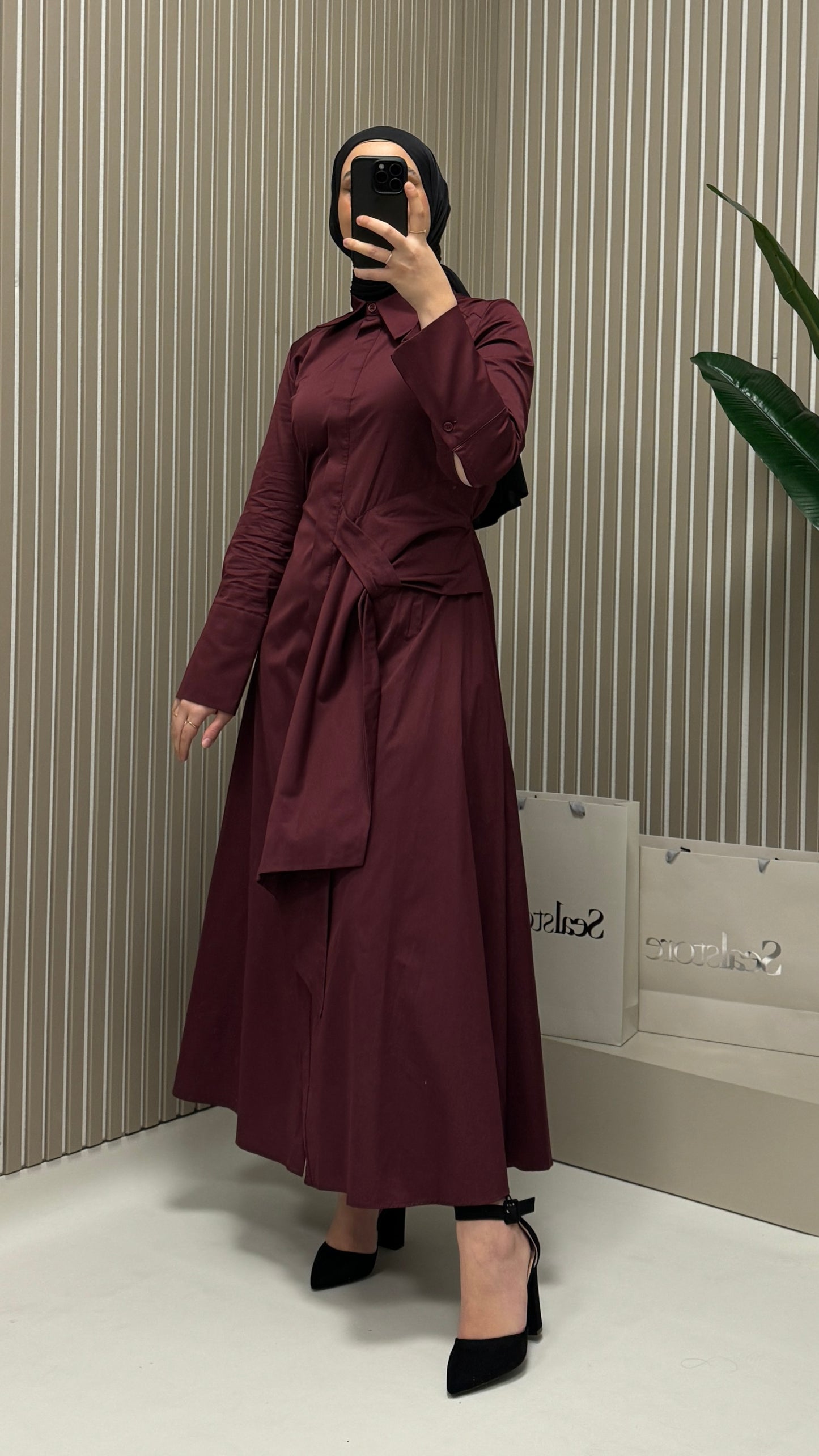 MOILA Coroline Kleid Bordeaux