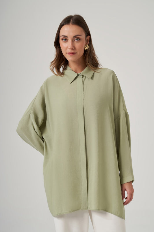 Nuss Oversize Gömlek Tunika MINT