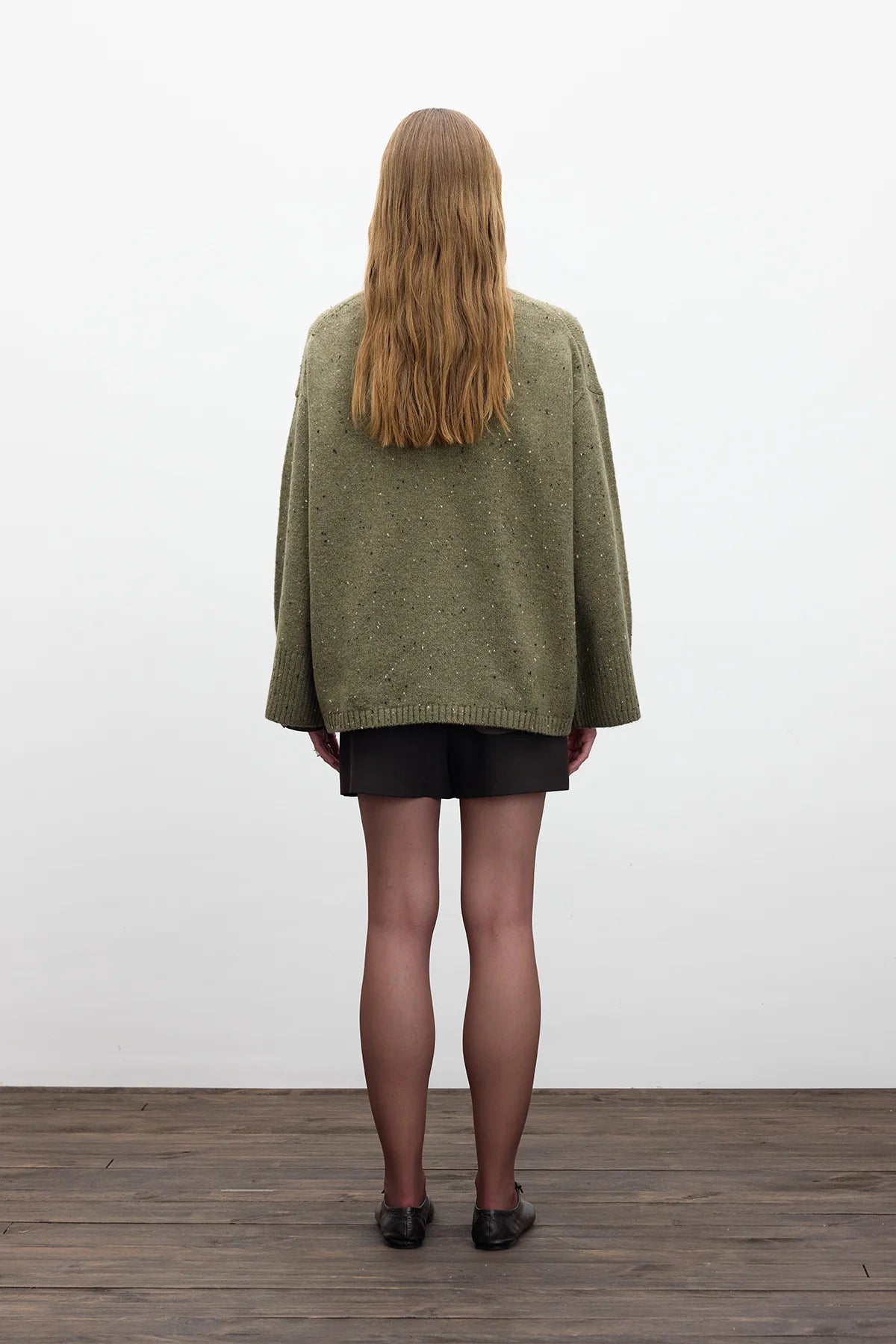 Manuka Oversize Strickpullover Khaki (4747)