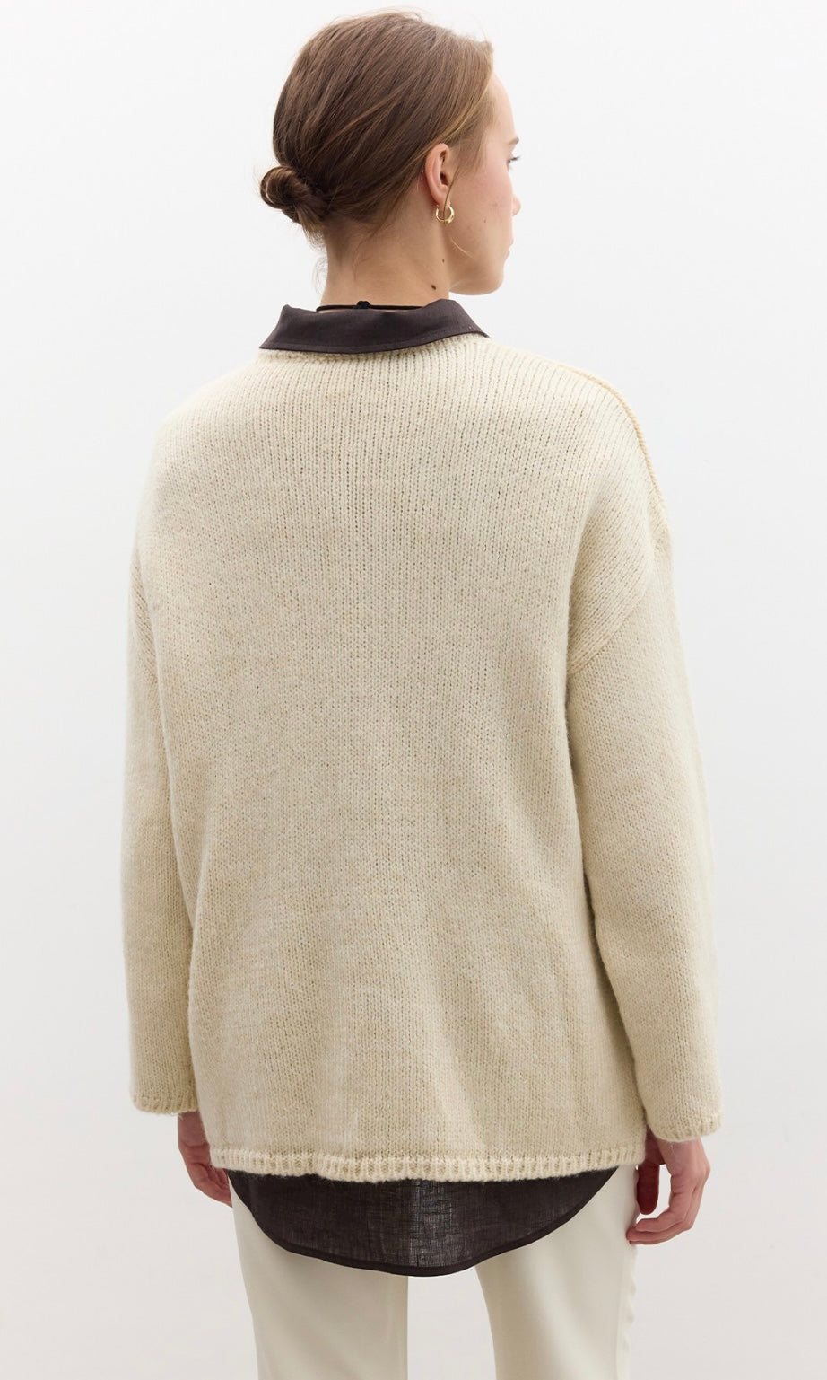 Manuka Oversize Strickpullover Beige (4619)