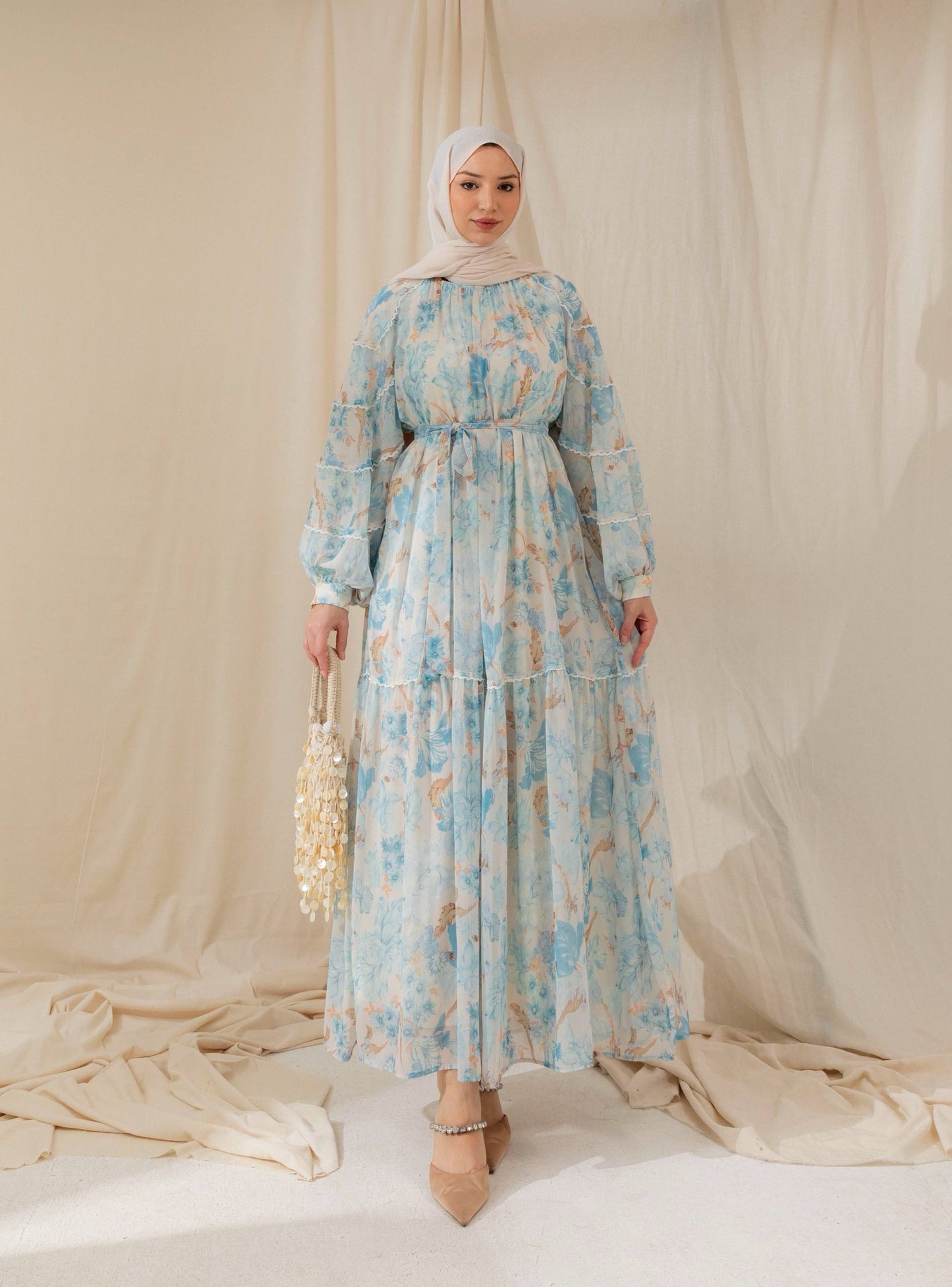 MeriStore Kleid 6589 Hellblau