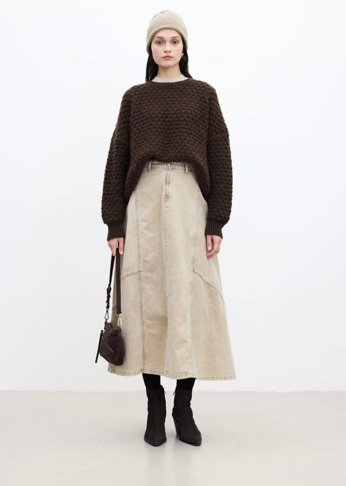 Manuka Strickpullover Braun