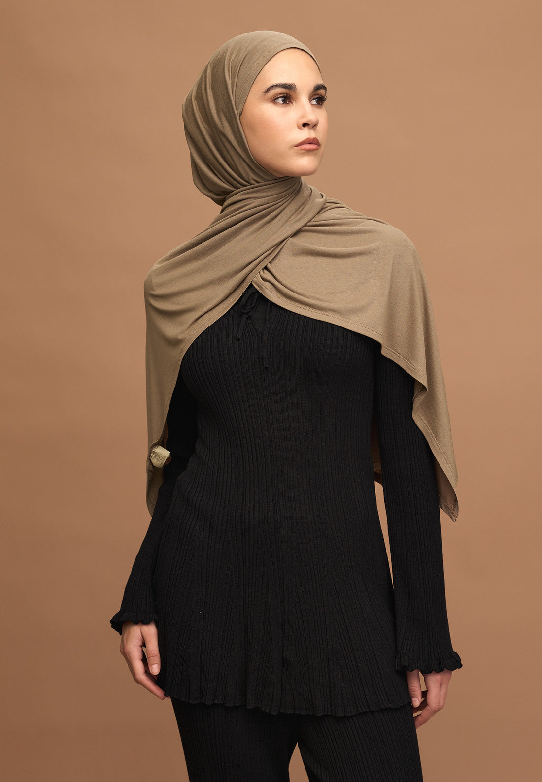 FreshScarfs Jersey Penye Koyu Vizon