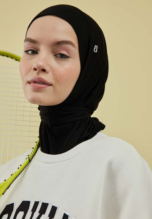 FreshScarfs Athletic Hijab Schwarz