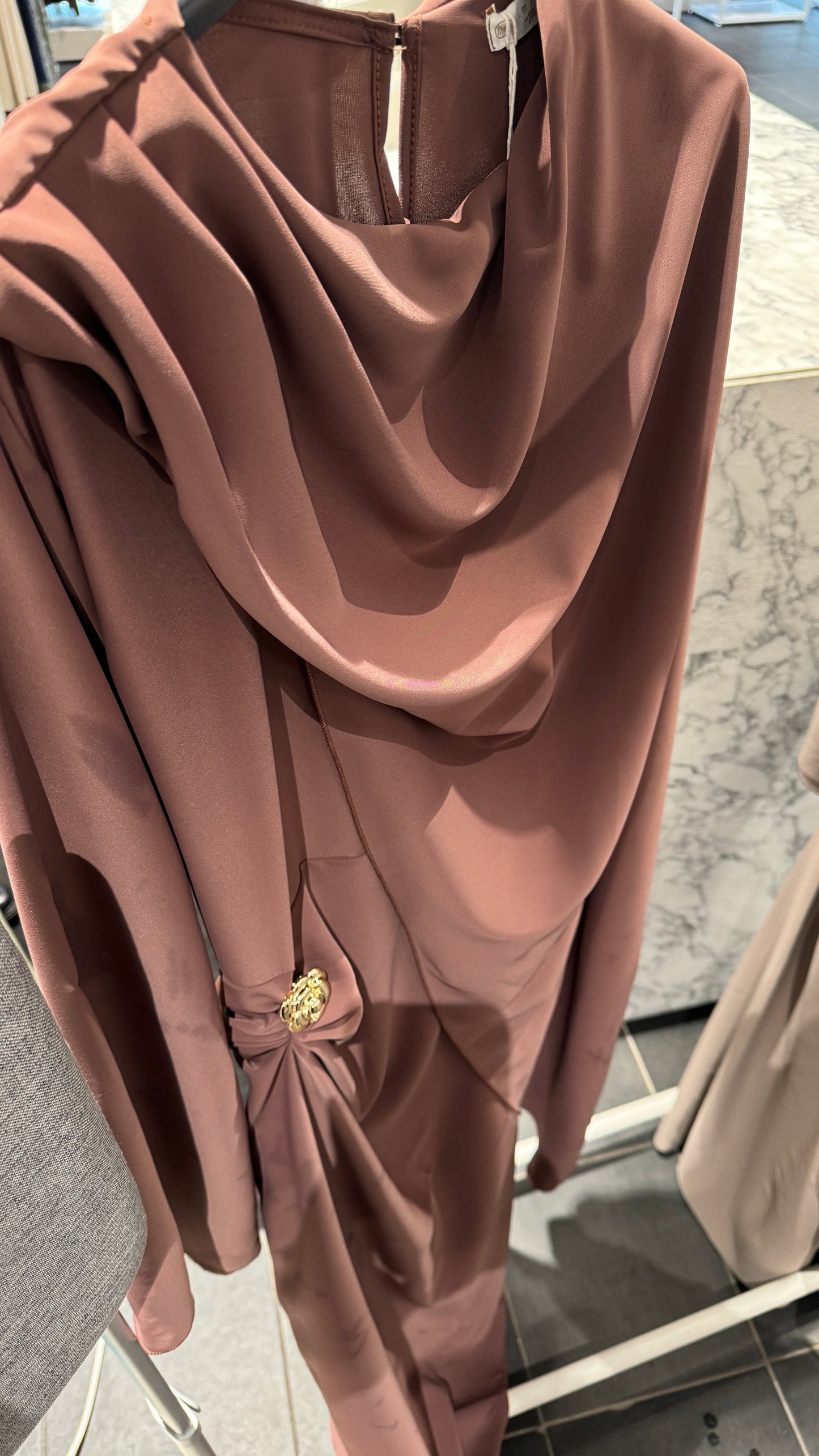 Fairy Kleid mit Schnürdetail Altrosa