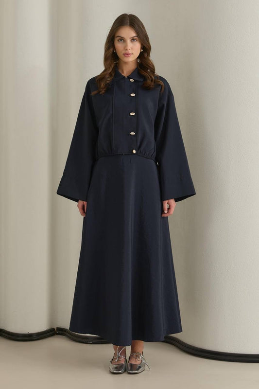 MOILA Core Set 2-teiler mit Rock Dunkelblau