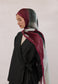 FreshScarfs Rami Hijab color waves bordo