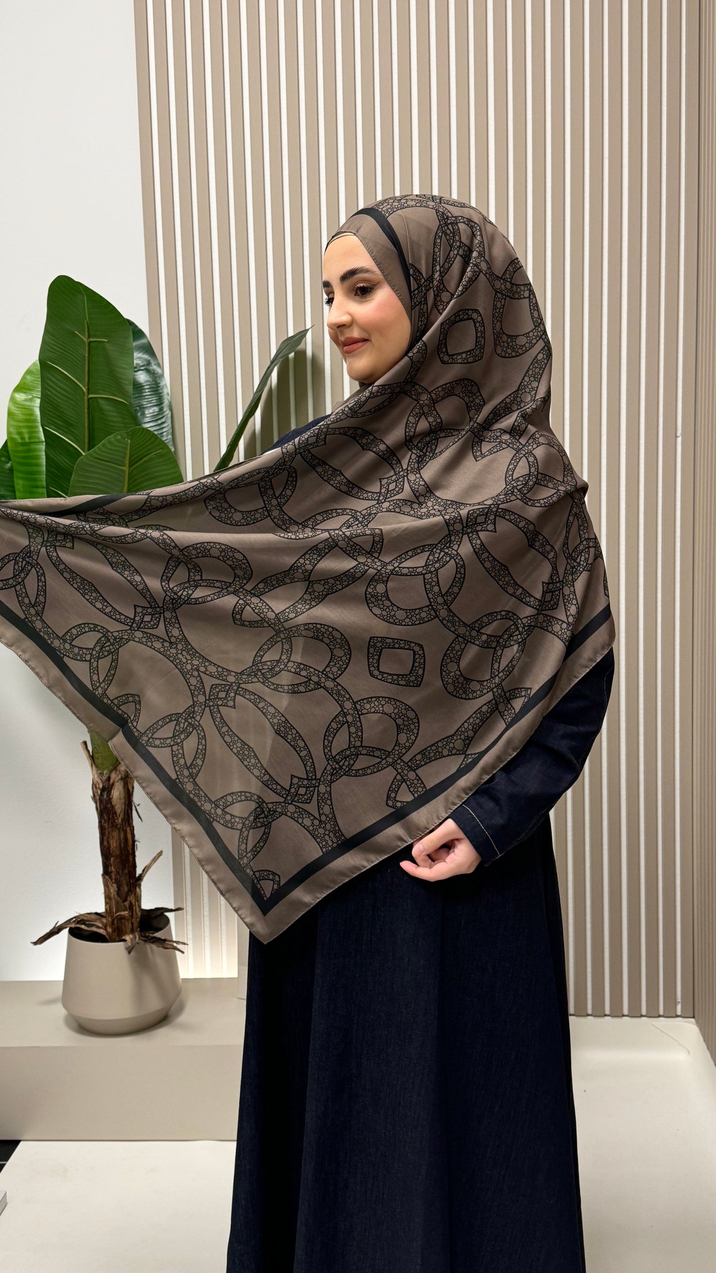 ZINCIR Soft Vual Schal Taupe