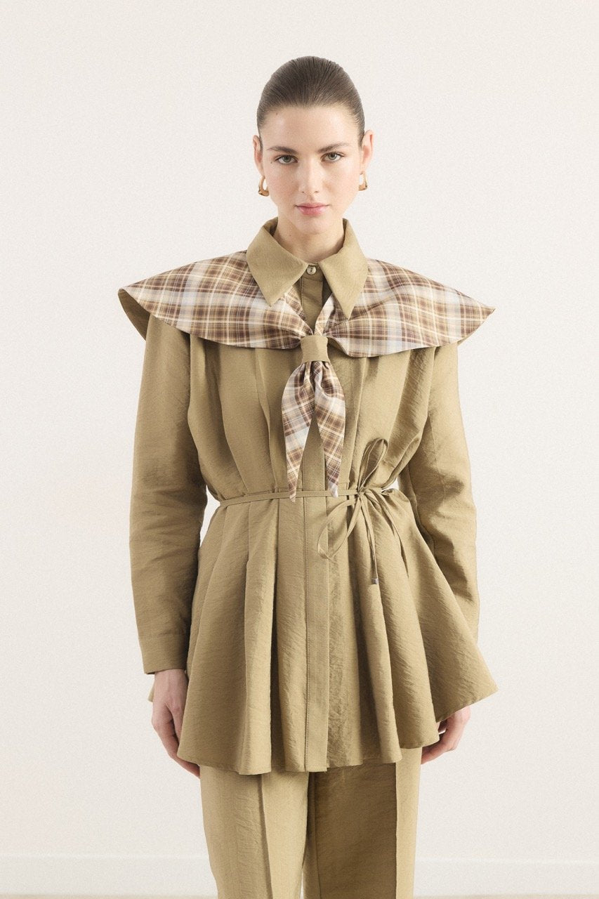 Ahel Ekose 2-teiler mit Hose Khaki 8169