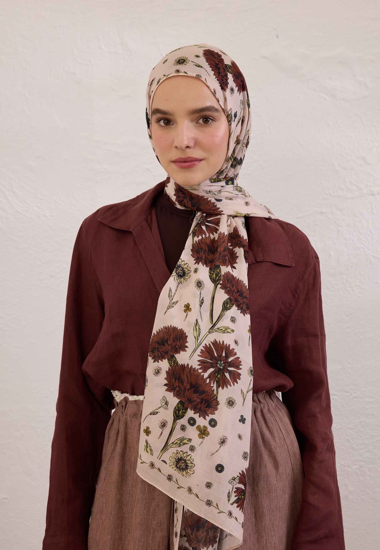 FreshScarfs Rami Hijab Blooming dahlia soft pembe
