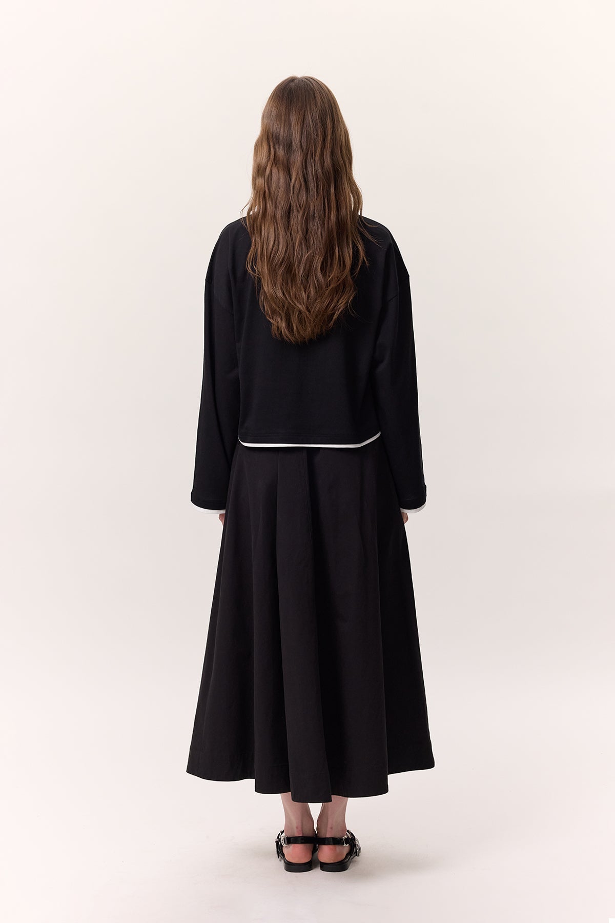 Manuka Langarmshirt mit Kontrastdetail