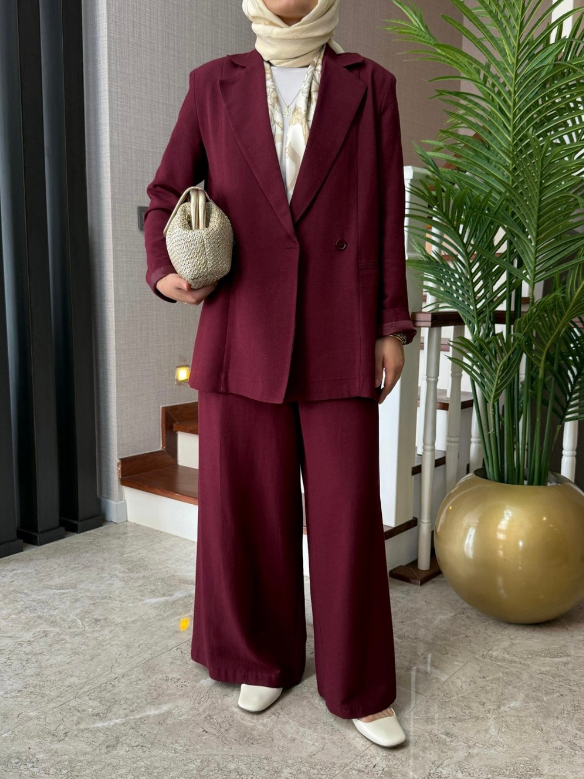 Monela Blazer 2-teiler Leinen