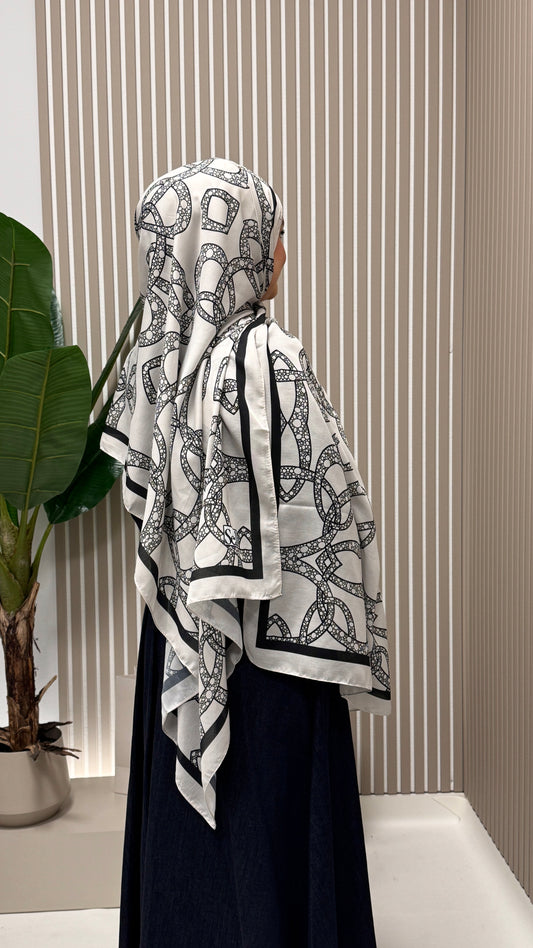 ZINCIR Soft Vual Schal Cream