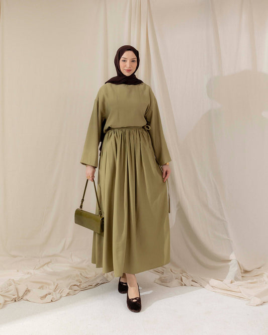 MeriStore 2-teiler mit Rock 6620 Khaki