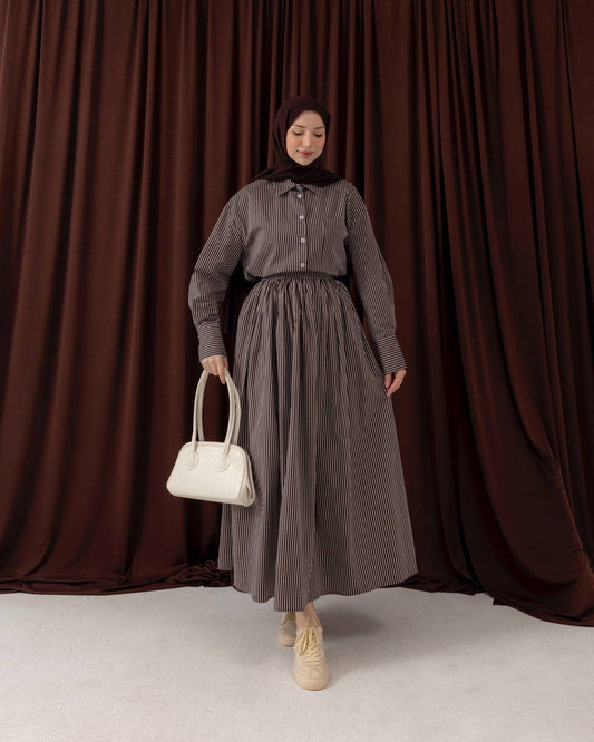 MeriStore 2-teiler mit Rock 6651 Braun