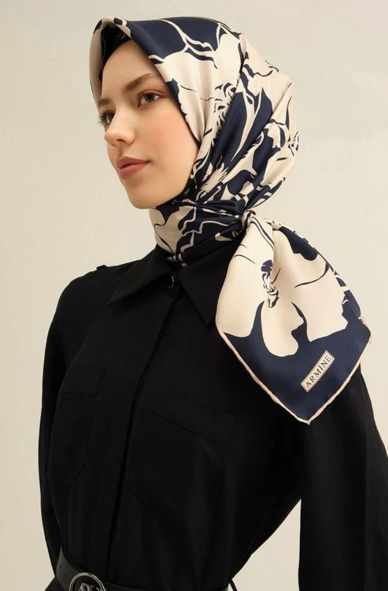 Armine 100% Seide/Ipek Twill Kopftuch No.1