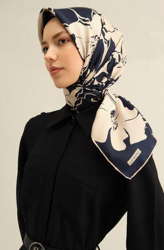 Armine 100% Seide/Ipek Twill Kopftuch No.1