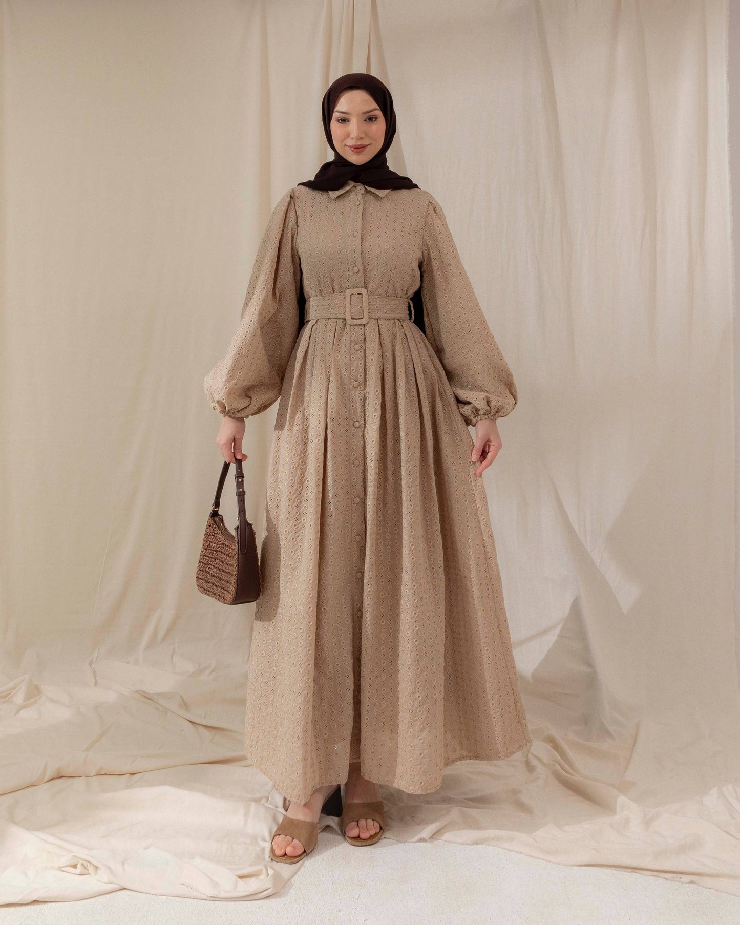 MeriStore Kleid 6629 Beige