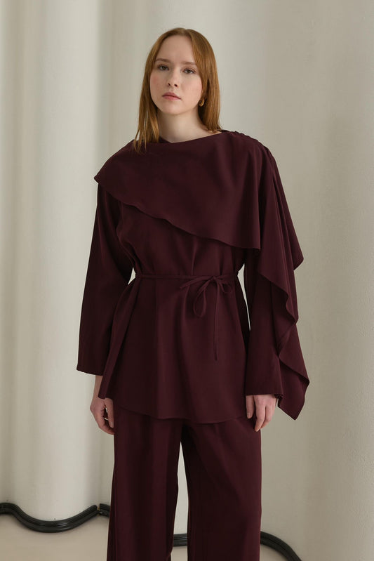 Moila Set 2-teiler mit Hose Bordeaux 626