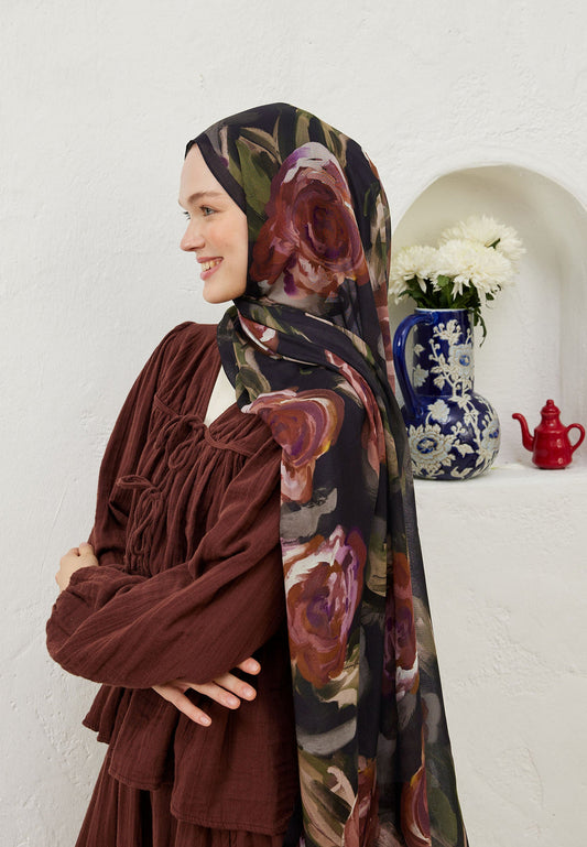 FreshScarfs Rami Hijab Summer Rose Gül Kurusu