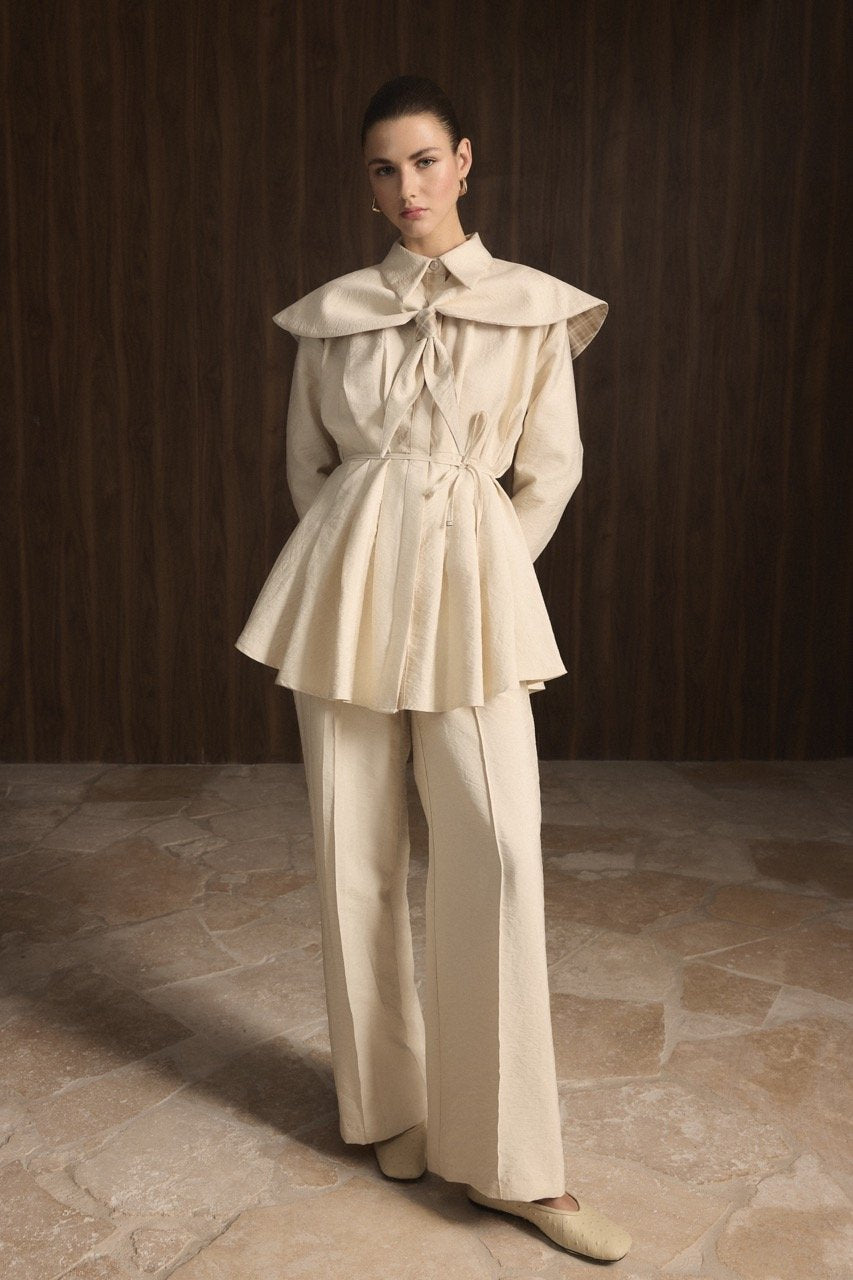 Ahel Ekose 2-teiler mit Hose Beige 8169