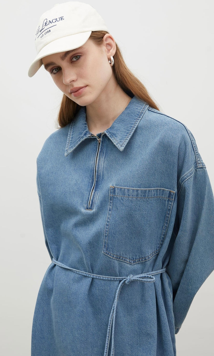 Manuka Denim Kleid 3972-hellblau