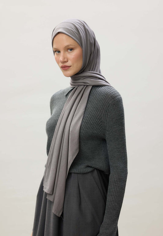 FreshScarfs Jersey Penye Koyu Gri