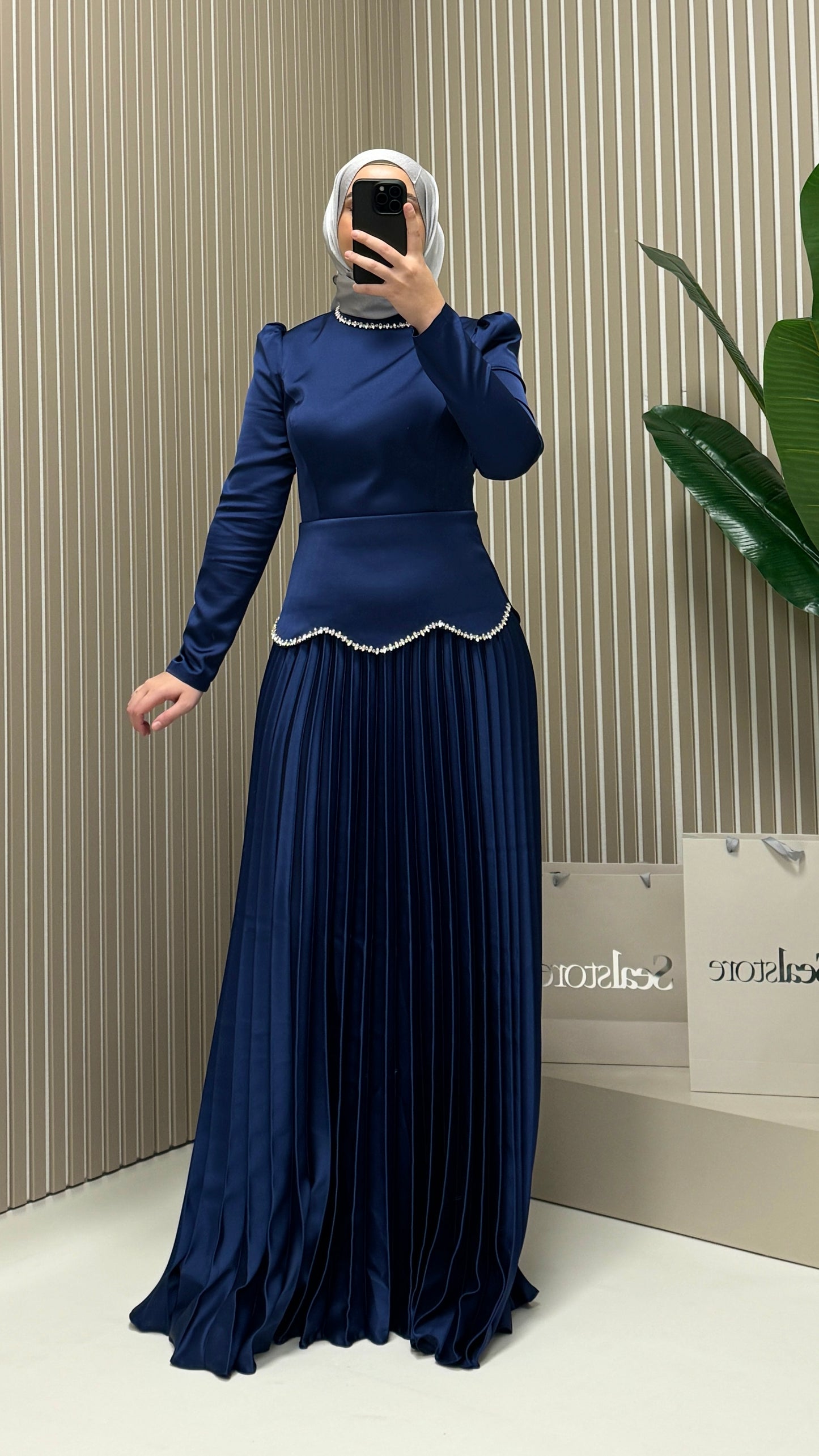 Abendkleid 5462 Nachtblau