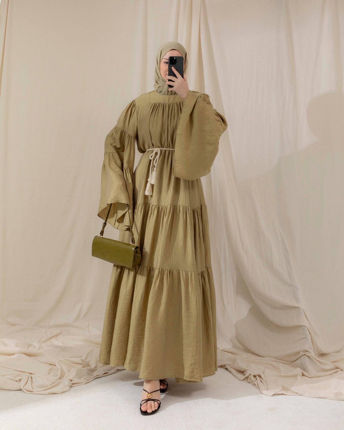 MeriStore 6628 Kleid Khaki