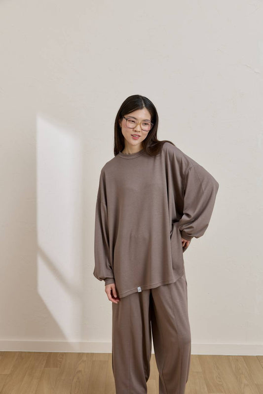OYSHO 2-teiler mit Hose Taupe
