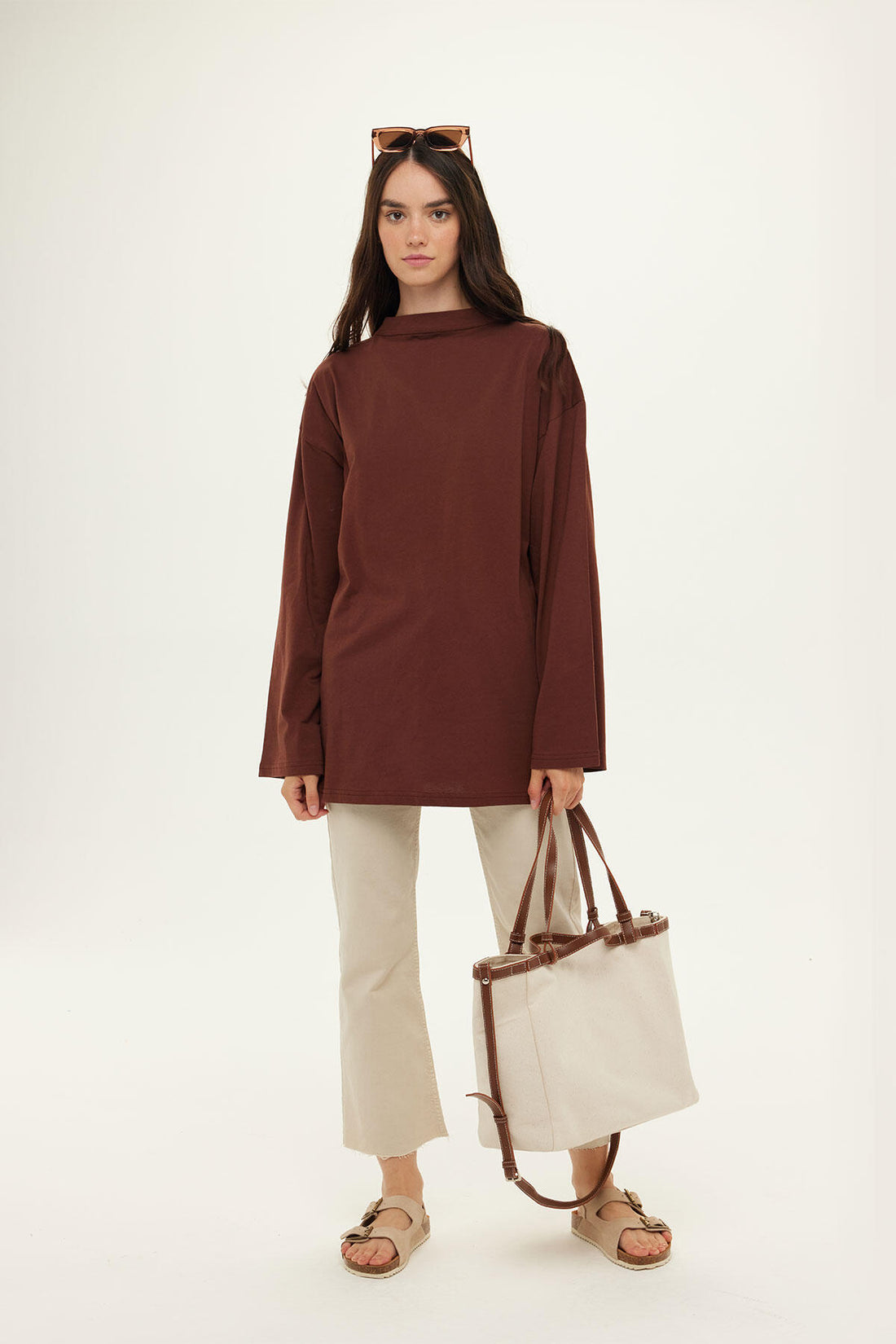 Manuka Oversize Langarm T-Shirt