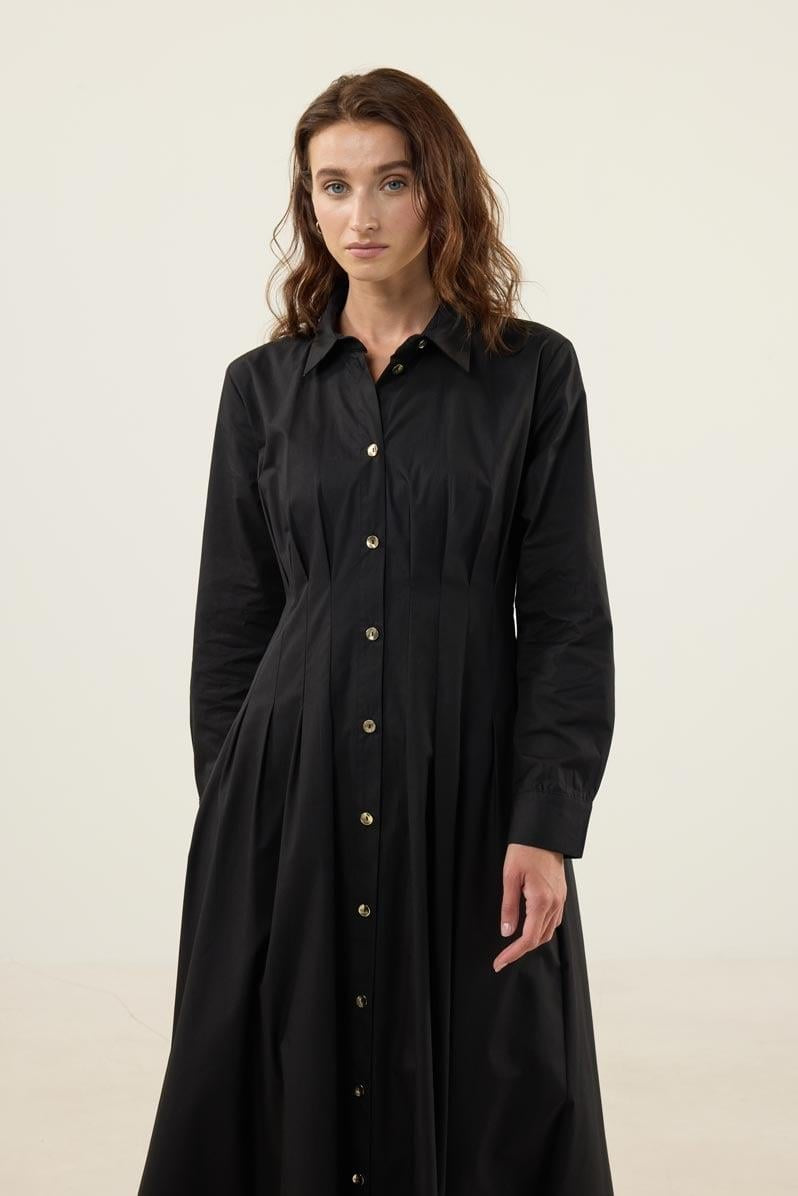 MinikTerzi Kleid mit goldenen Knöpfen