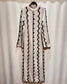 Gemustertes Strickkleid